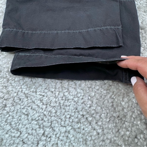 Boden Cotton Pants with Floral Flower Rolled Cuffs. Contrast Stitch. 14R - Picture 11 of 16